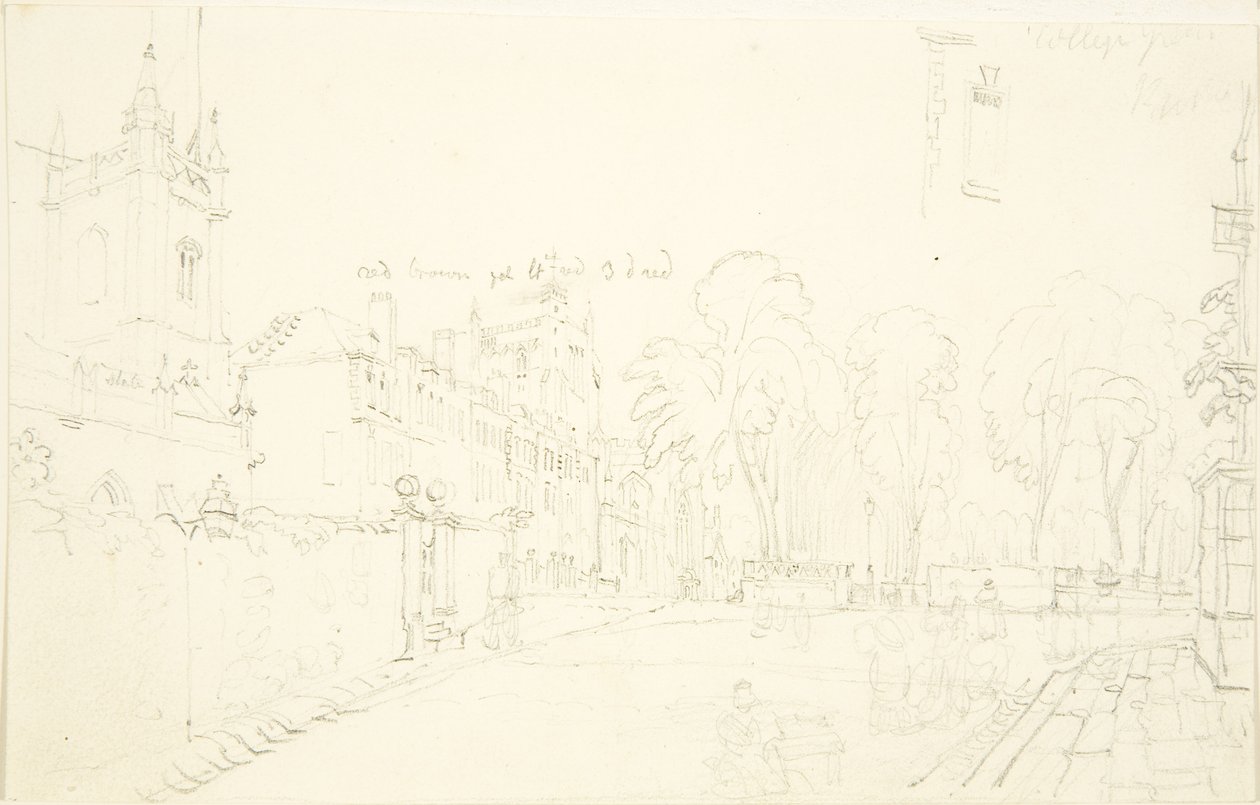Schets voor College Green door English School