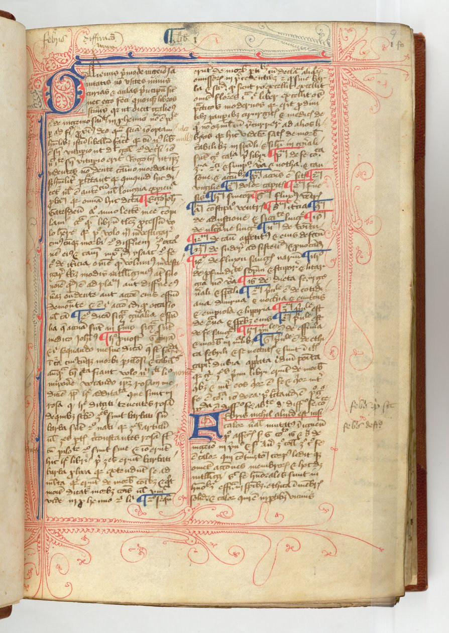 Sloane 280, f.9r Voorwoord van 