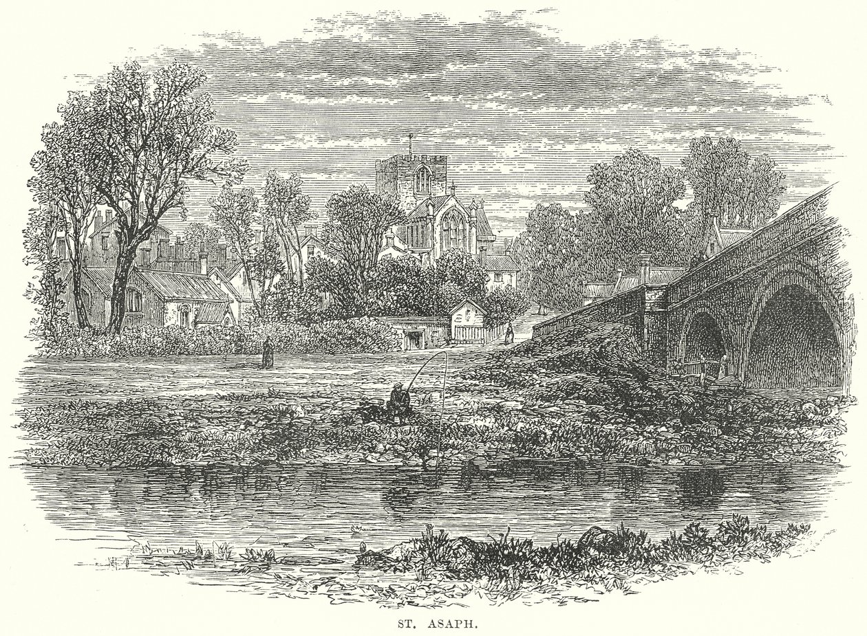 St Asaph (gravure) door English School