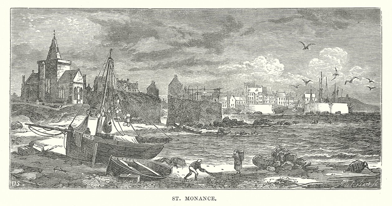 St Monance (gravure) door English School