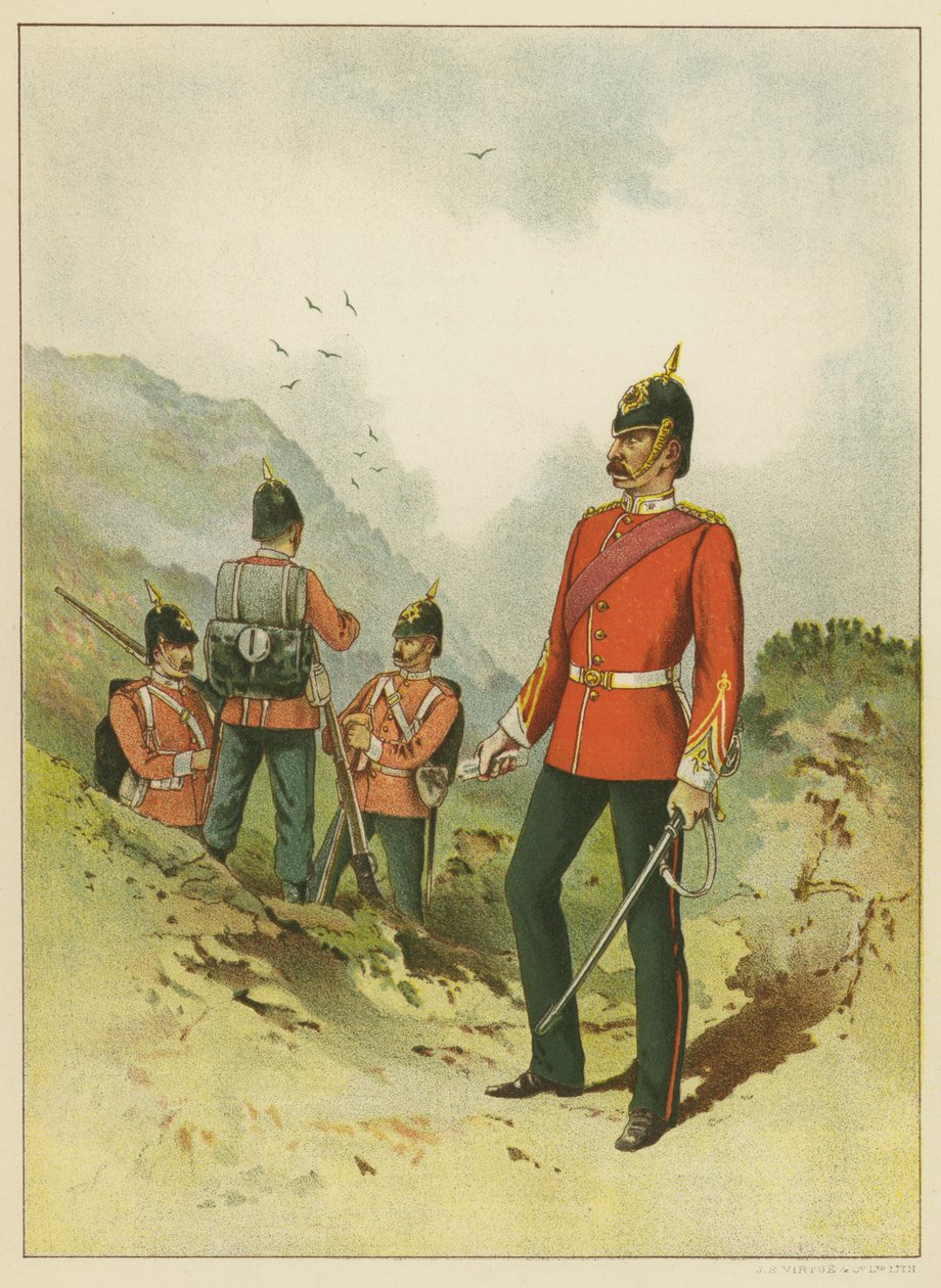 De 15e, East Yorkshire (kleurenlitho) door English School