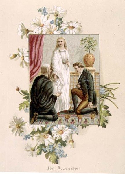 De Troonsbestijging van Koningin Victoria, 20 juni 1837, illustratie uit 