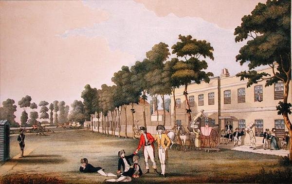 De cadettenkazerne in het arsenaal, Londen door English School