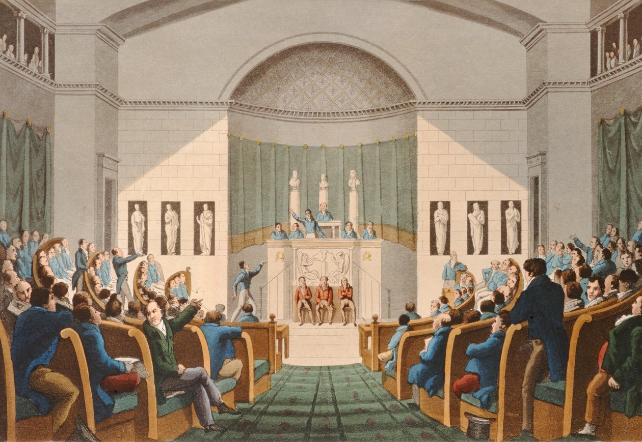 De Kamer van Afgevaardigden, c.1820 door English School
