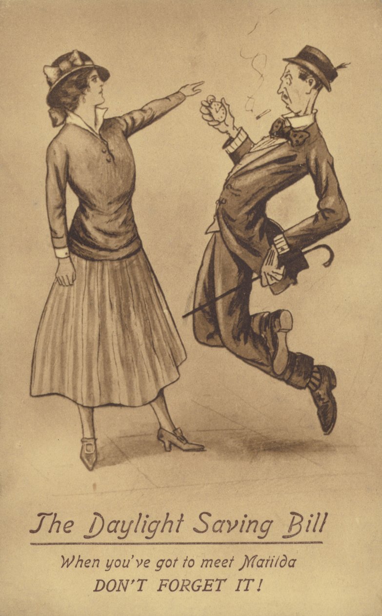De zomertijd Bil (litho) door English School