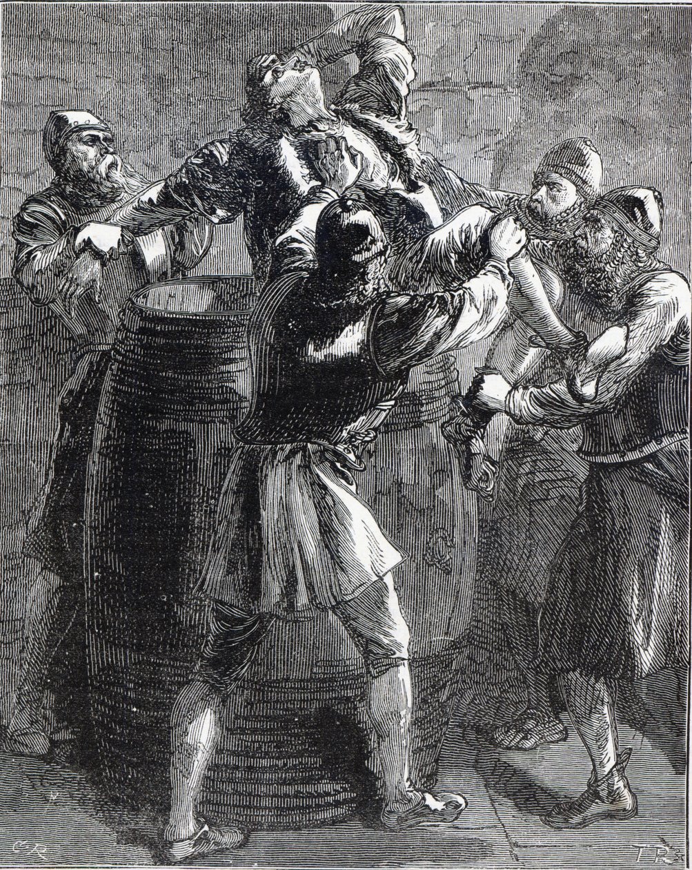 De dood van Clarence (gravure) door English School