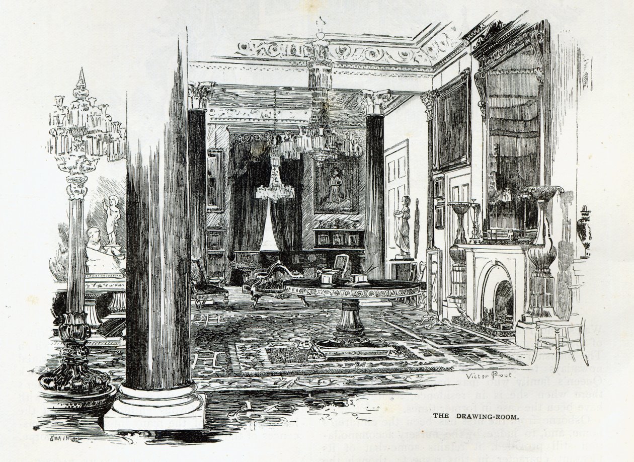 De Salon, Osborne House, uit 