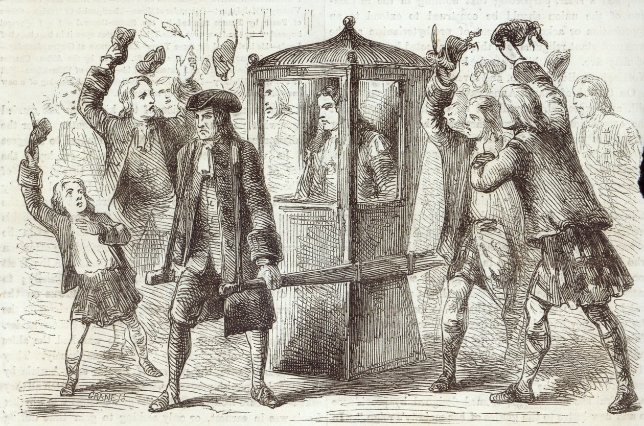 De Hertog van Hamilton op weg naar het Schotse Parlementshuis door English School