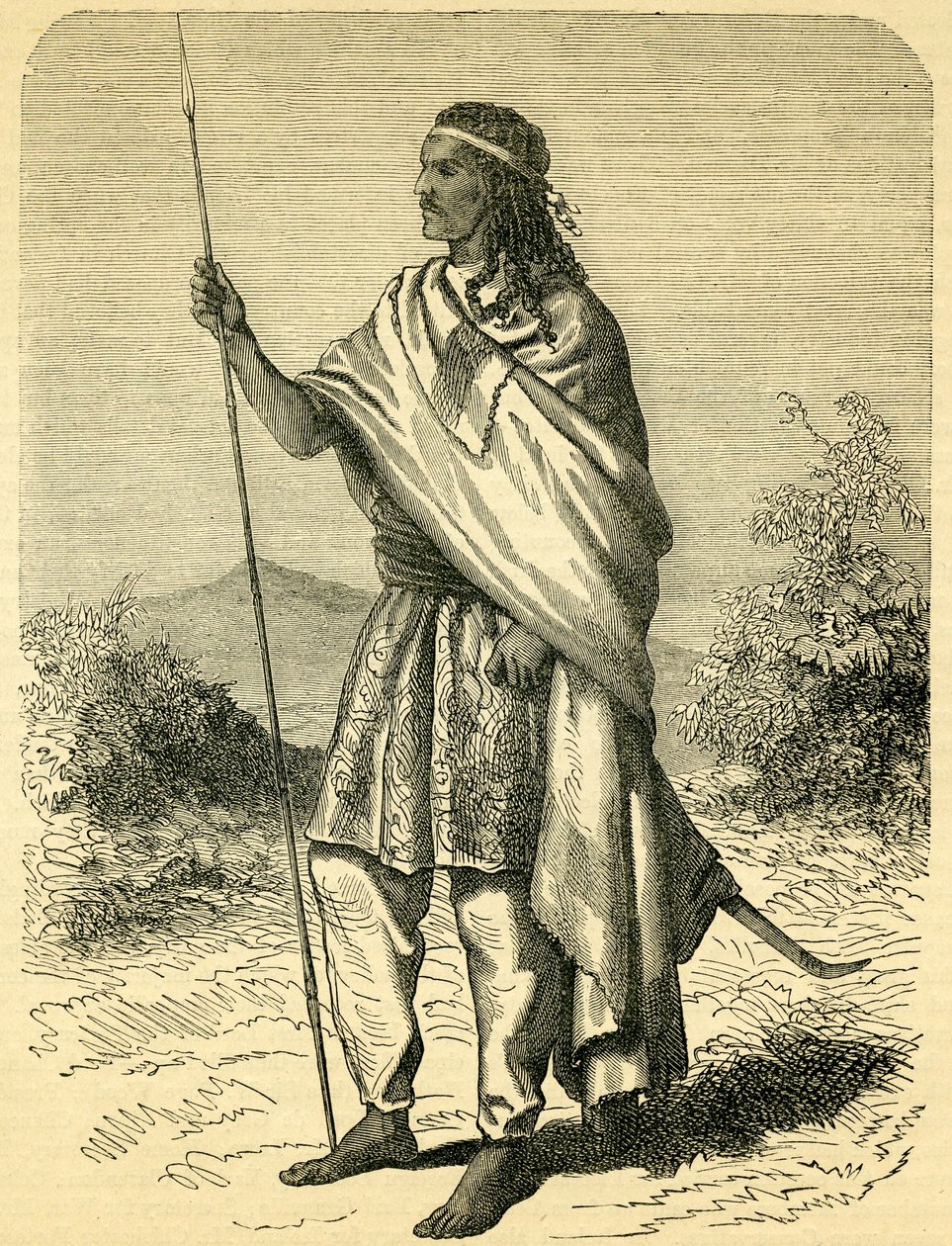 Keizer Theodoor II (ca. 1818-68) door English School