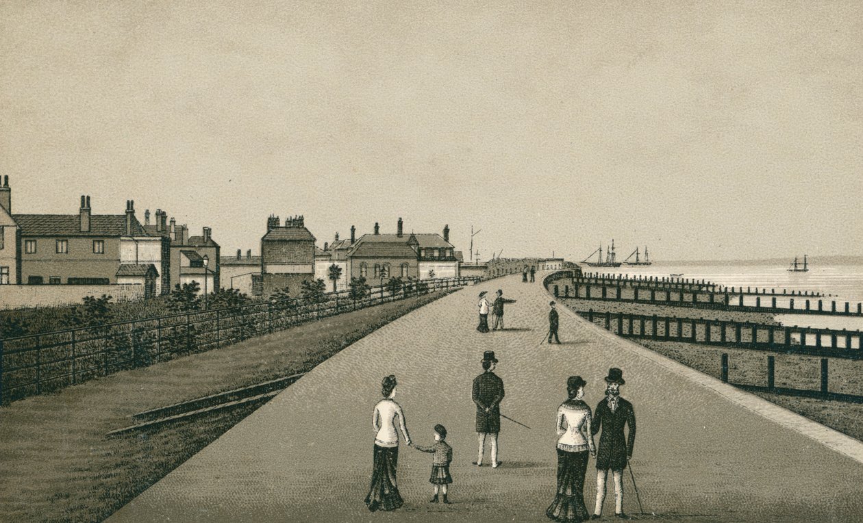 De Esplanade, Harwich (litho) door English School
