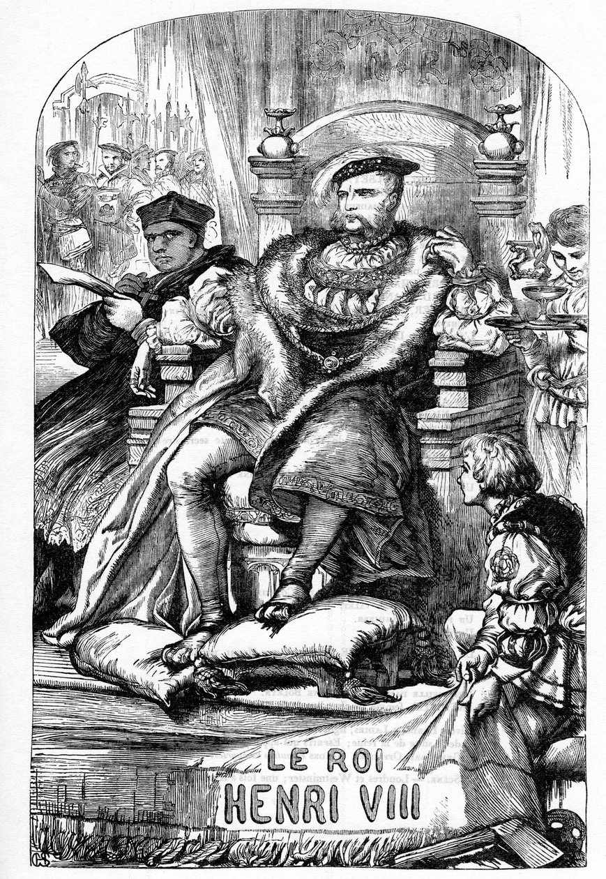 De beroemde geschiedenis van het leven van koning Hendrik de Achtste - Illustratie in 