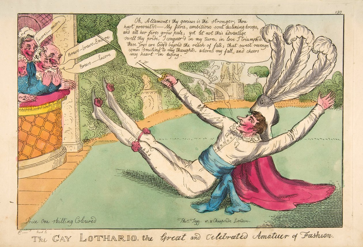 De vrolijke Lothario. De grote en beroemde amateur van de mode, uitgegeven 1813 door English School