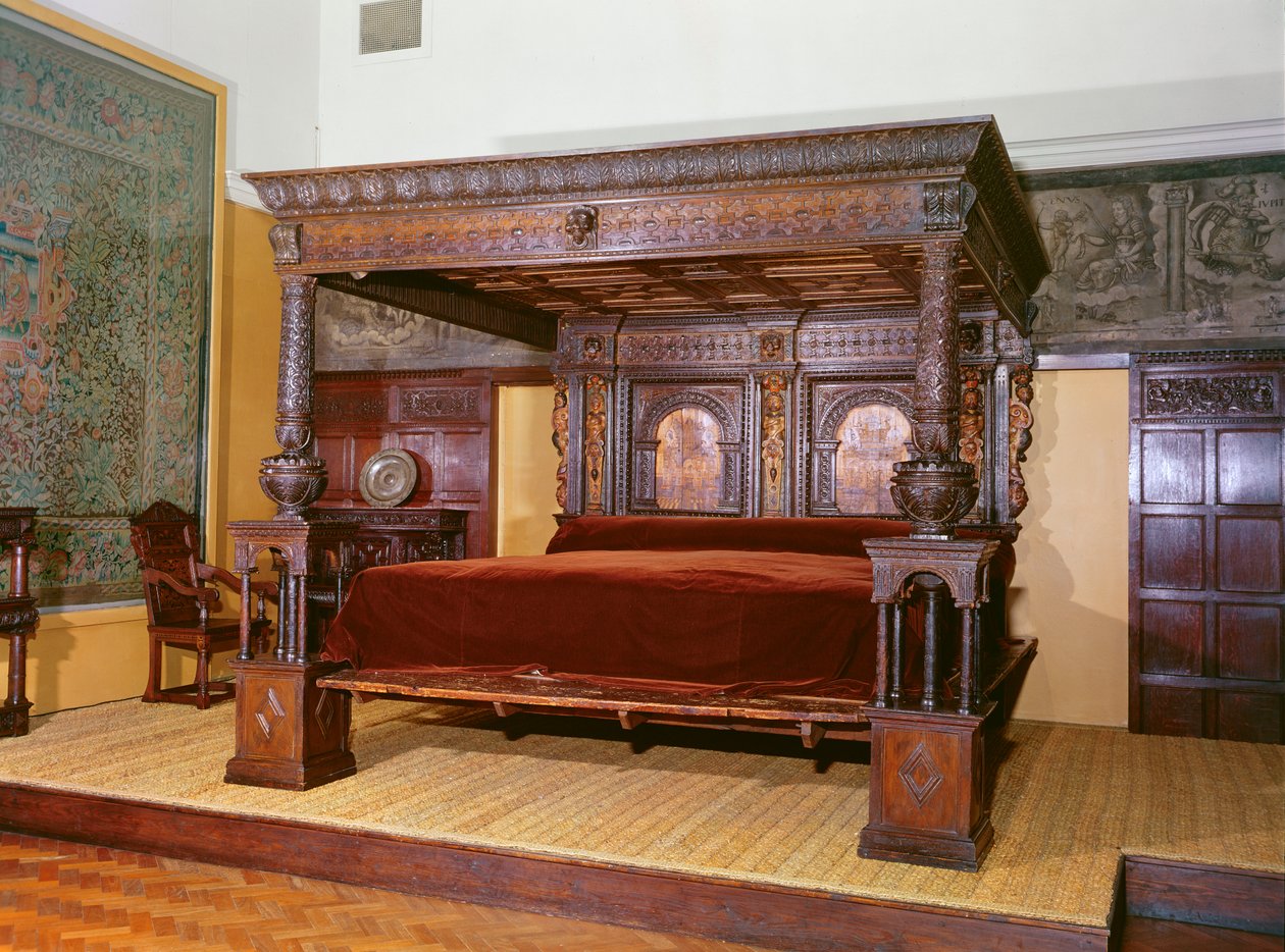 Het Grote Bed van Ware, c.1590 door English School