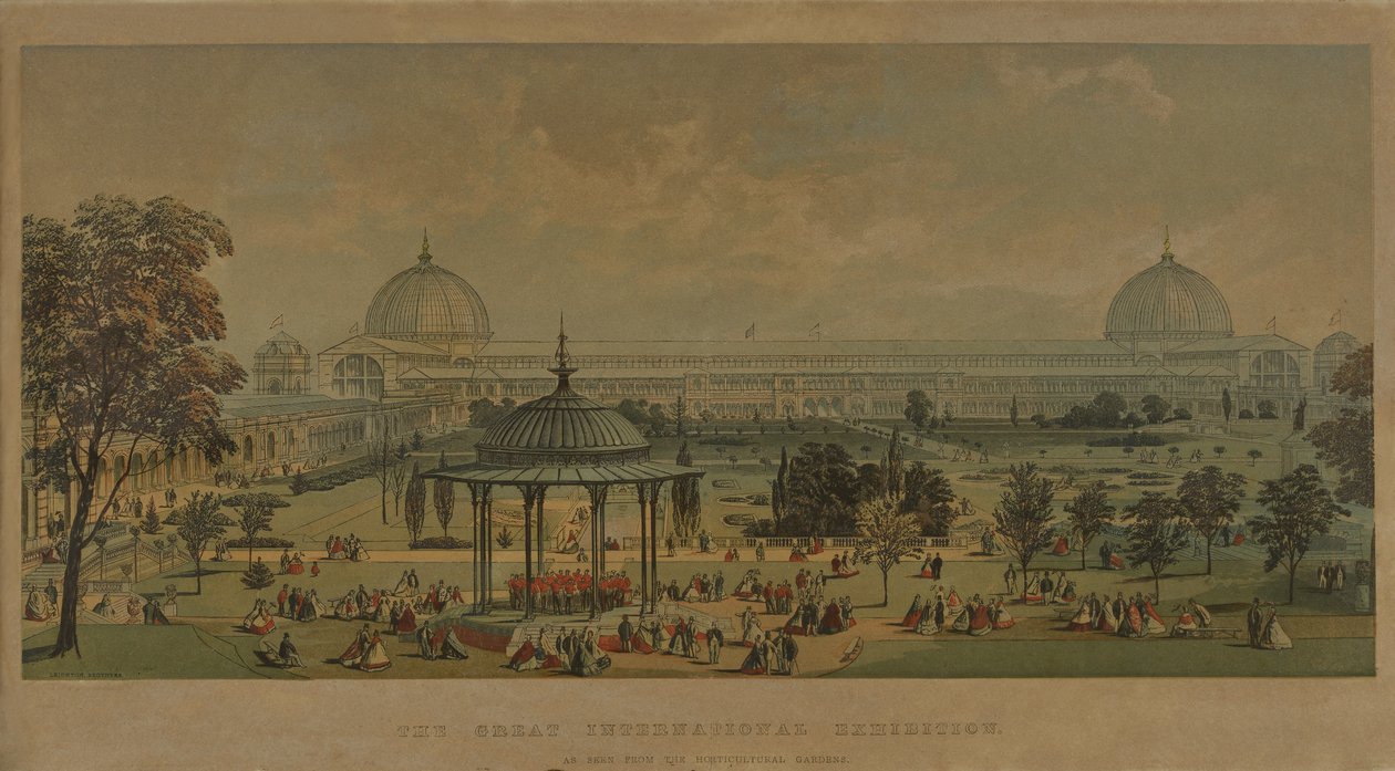 De Grote Internationale Tentoonstelling, gezien vanuit de Horticultural Gardens, 1851 door English School