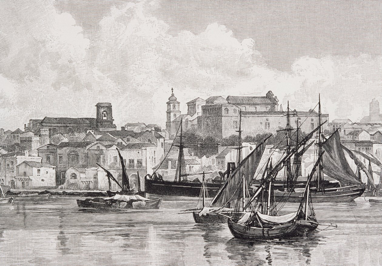 De haven, Brindisi, Italië, uit 