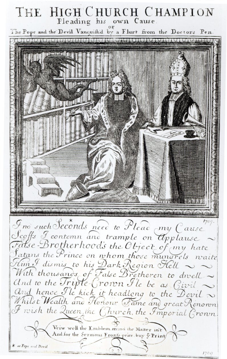 The High Church Champion, Pleading his own Cause, 1709 door English School