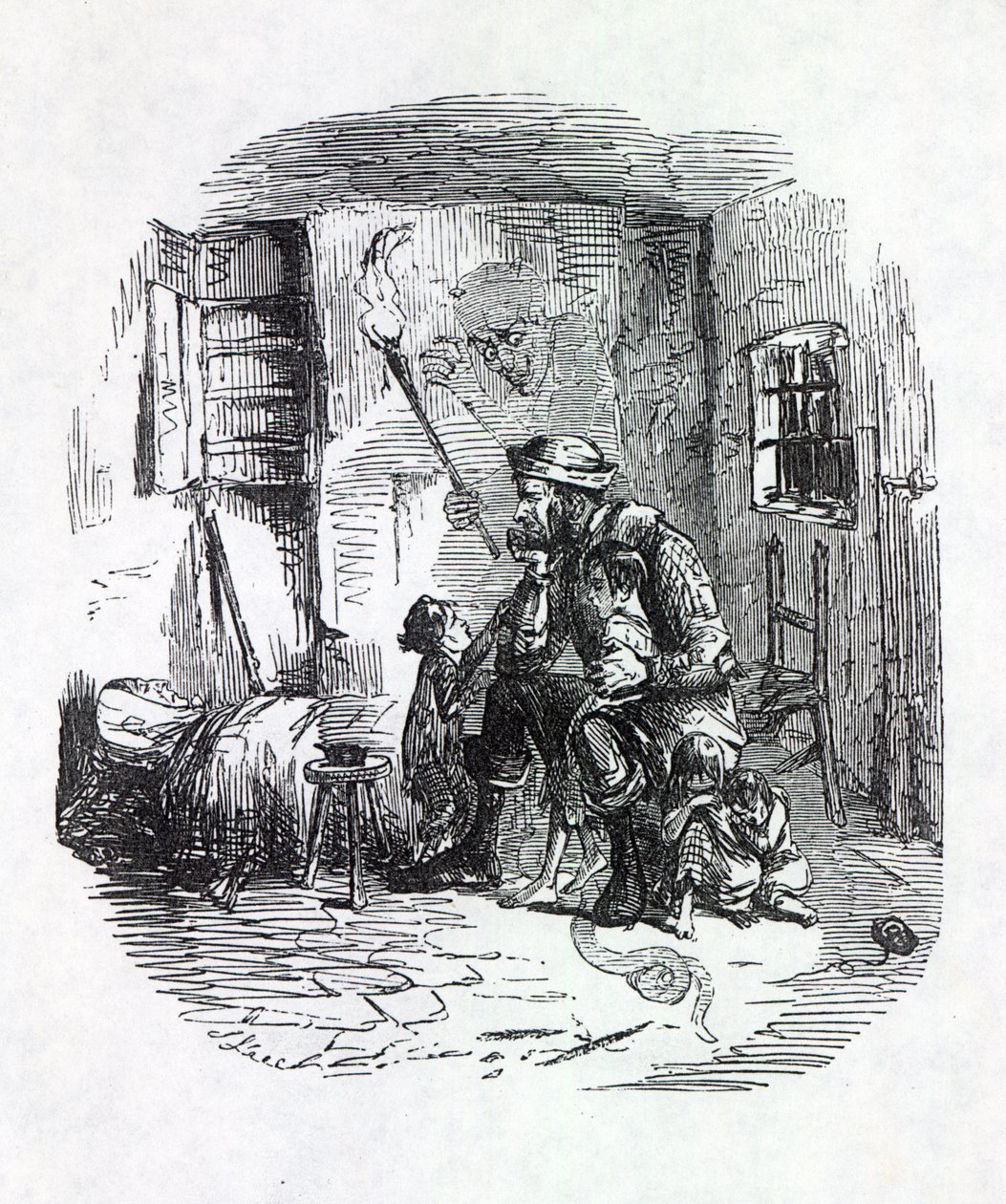 Het huis van de rick-brander, illustratie uit 