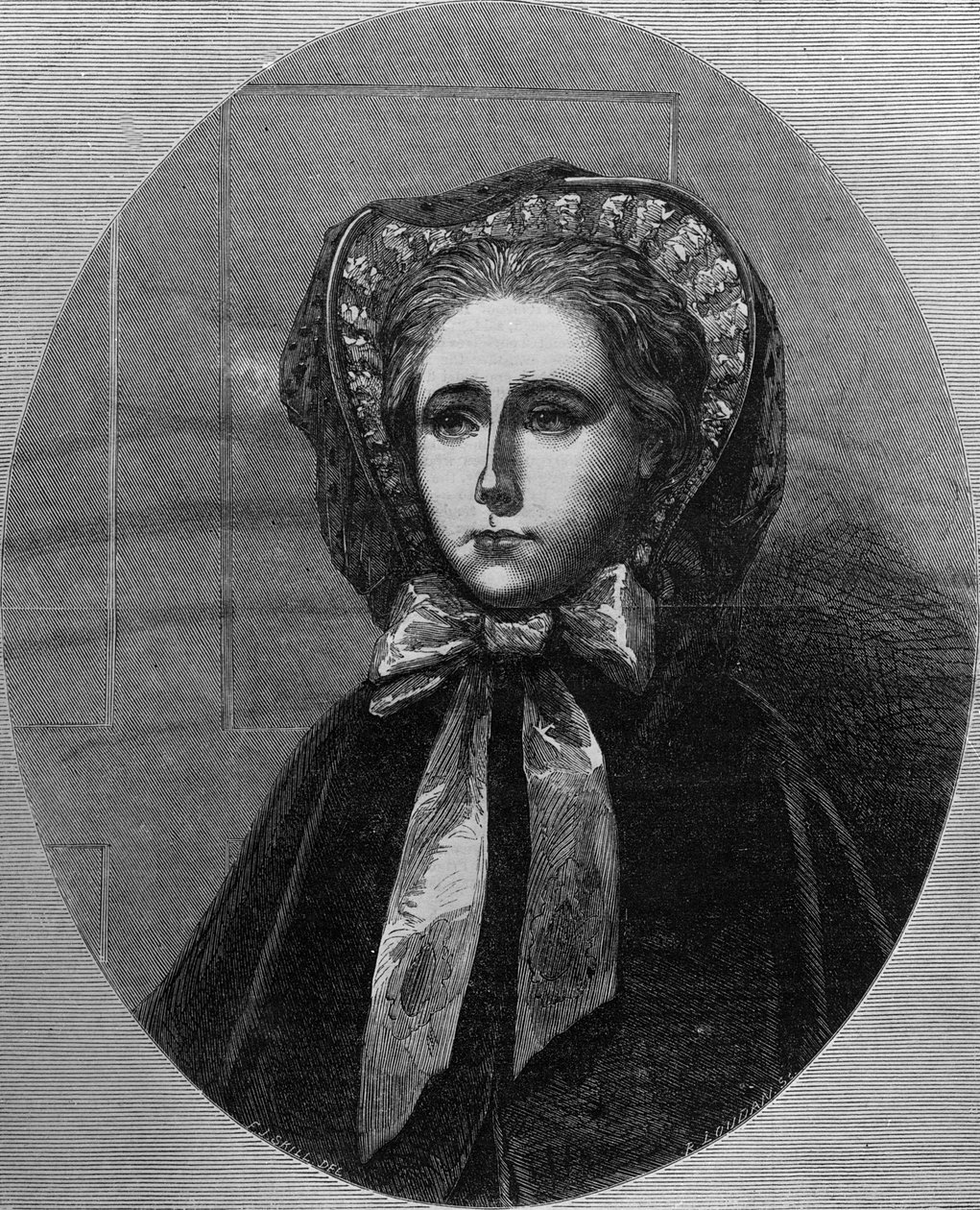 De Eerwaarde Mevrouw Yelverton, 1861 door English School