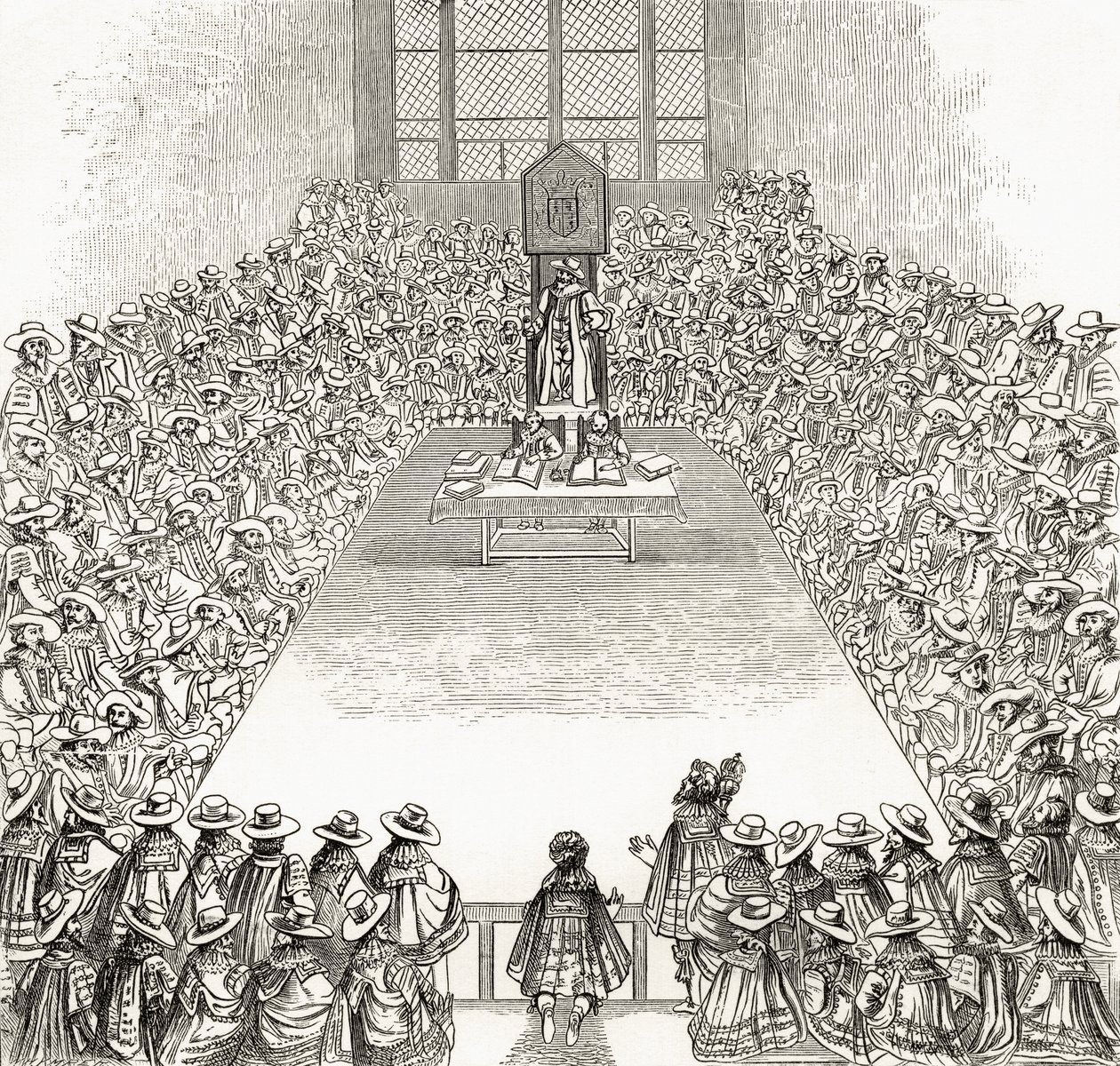 Het Lagerhuis ten tijde van Jacobus I, uit 