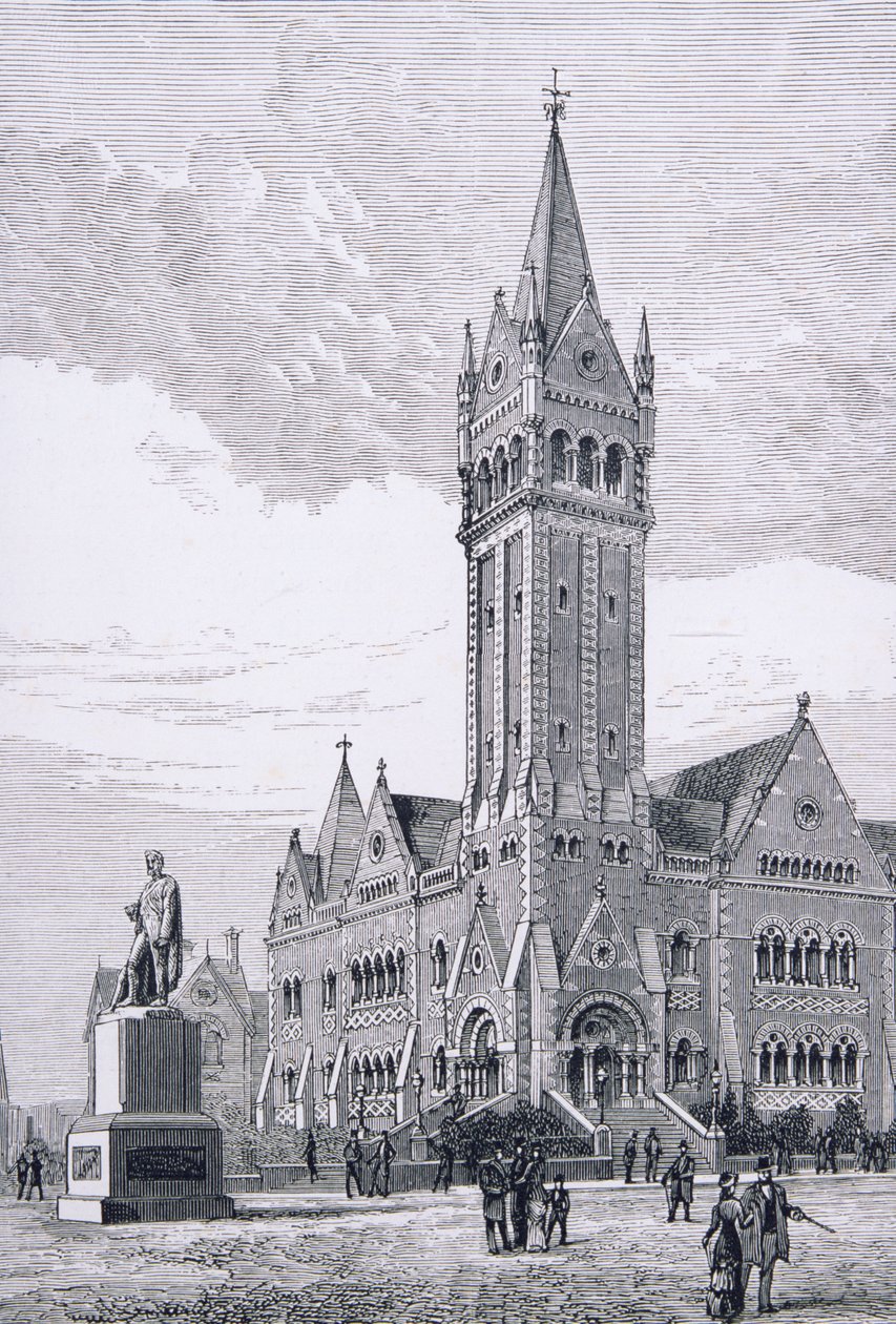De Onafhankelijke Kerk, Collins Street, Melbourne, Australië, uit Australische Afbeeldingen, uitgegeven door The Religious Tract Society, 1886 door English School