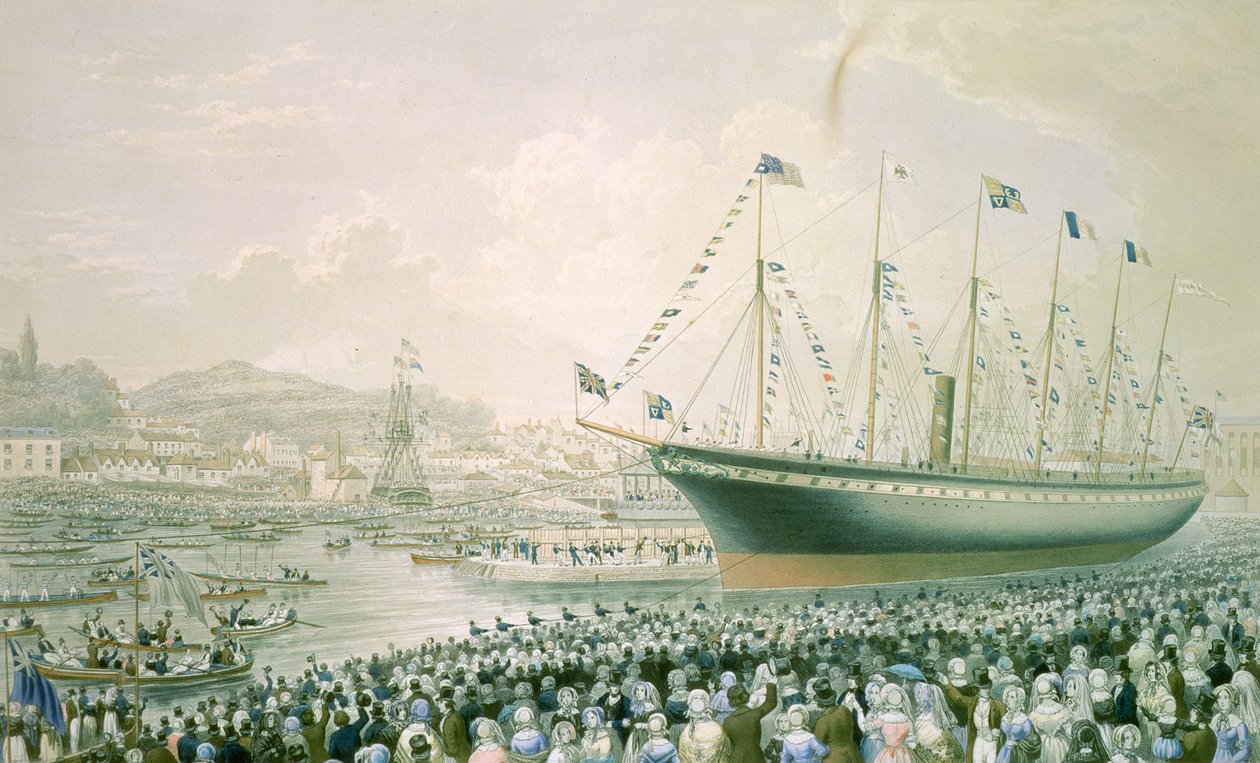 De Lancering van het Stoomschip `The Great Britain
