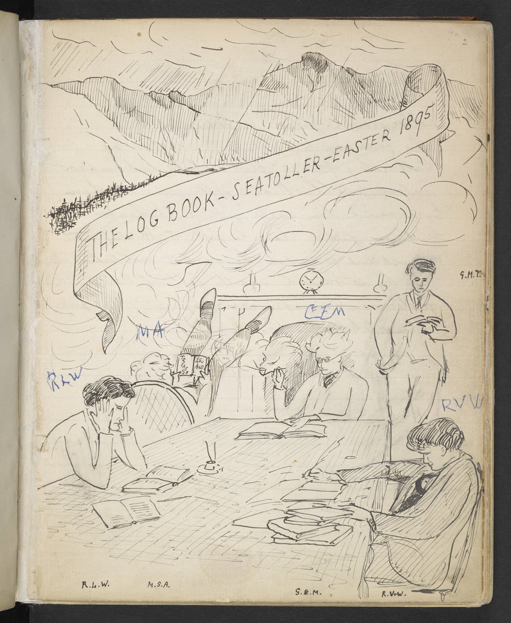 Het logboek, Seatoller, Pasen 1895 door English School