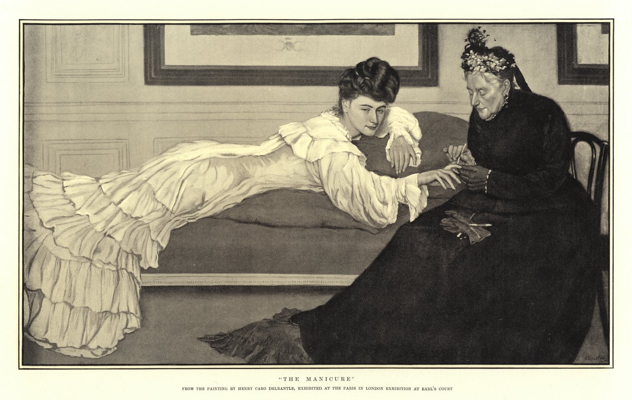 De manicure (gravure) door English School