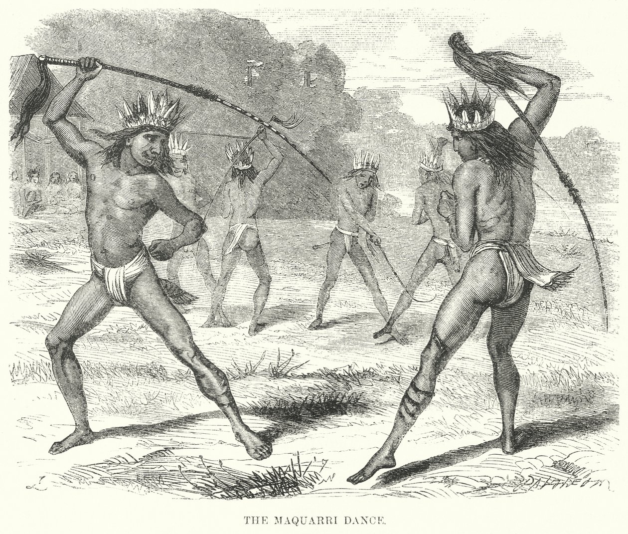 De Maquarri dans (gravure) door English School