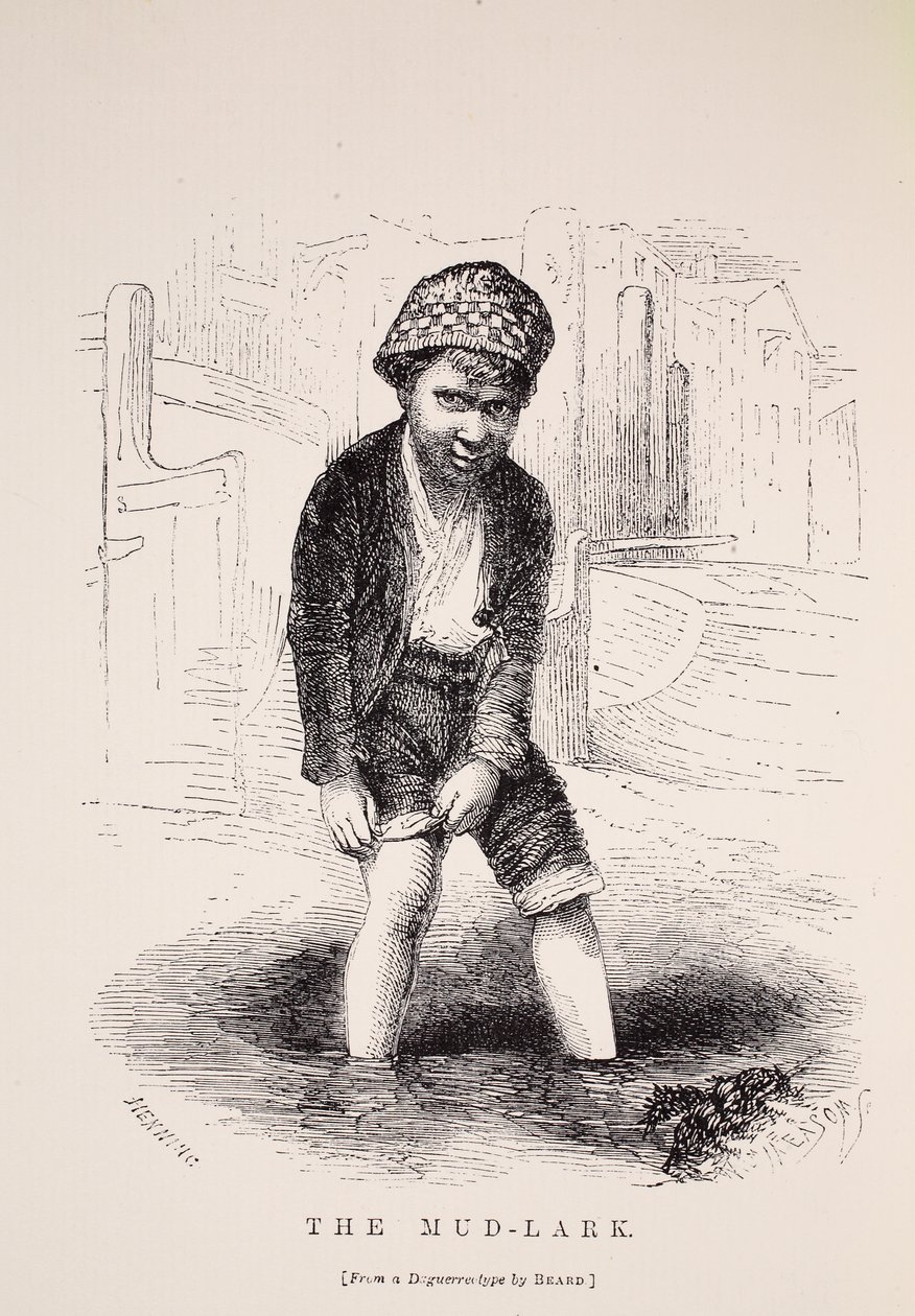 De Modder-Lark, naar een daguerreotype door Richard Beard, illustratie uit London Labour and London Poor door Henry Mayhew, pub. 1862 door English School