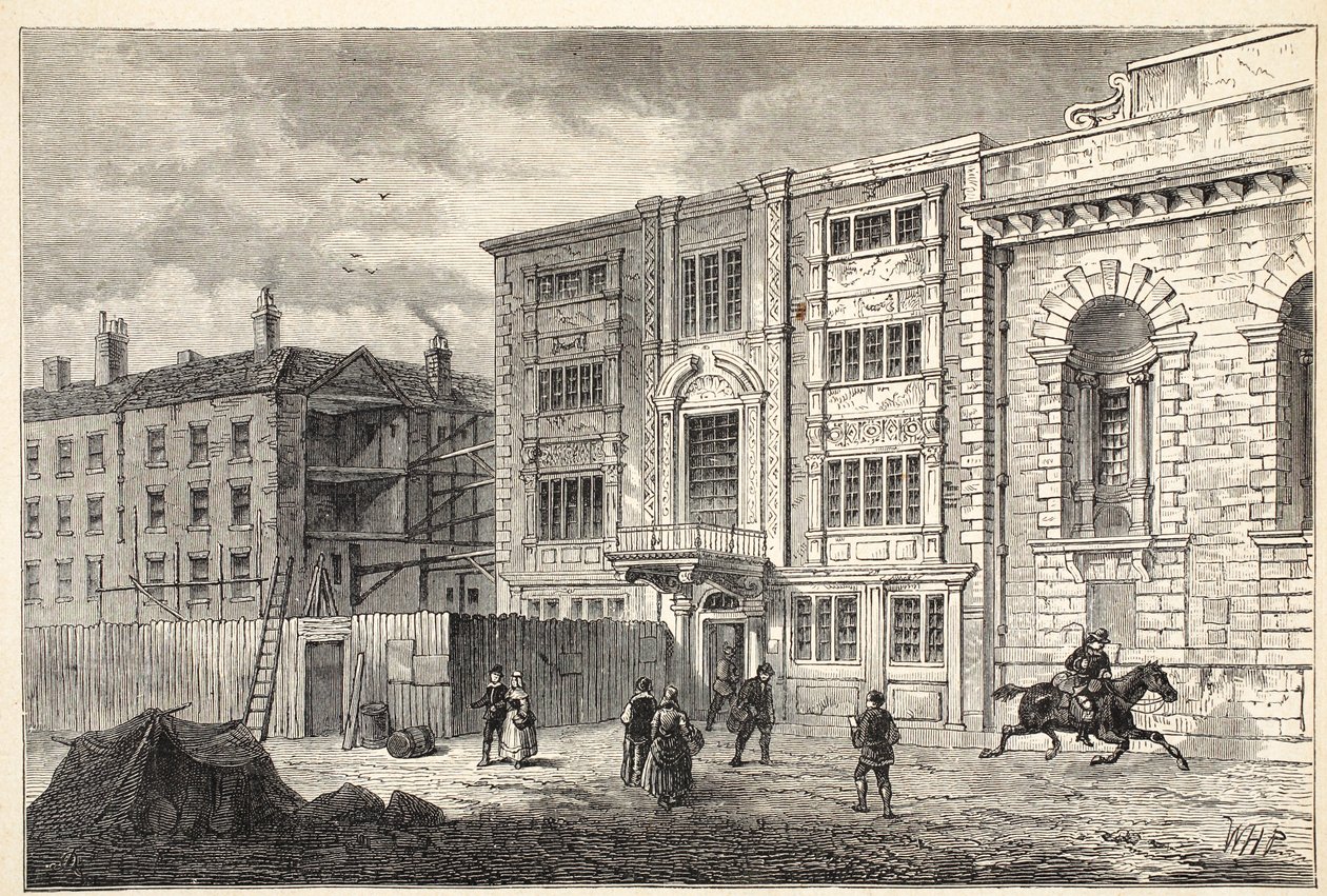 Het oude postkantoor in Lombard Street, rond 1800 door English School