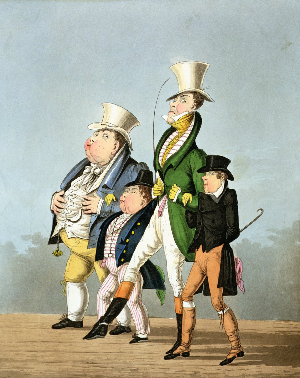 De prijzen - Volledige prijs, halve prijs, hoge prijs en lage prijs, gegraveerd door George Hunt, uitgegeven door Thomas McLean, 1827 door English School