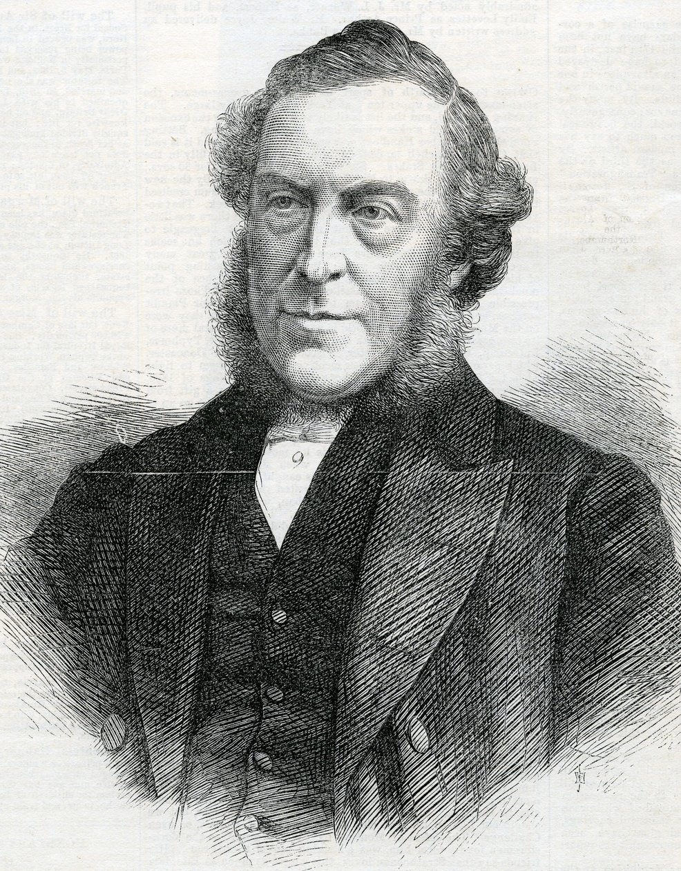 De dominee John Bedford, voorzitter van de Wesleyan Methodist Conference door English School