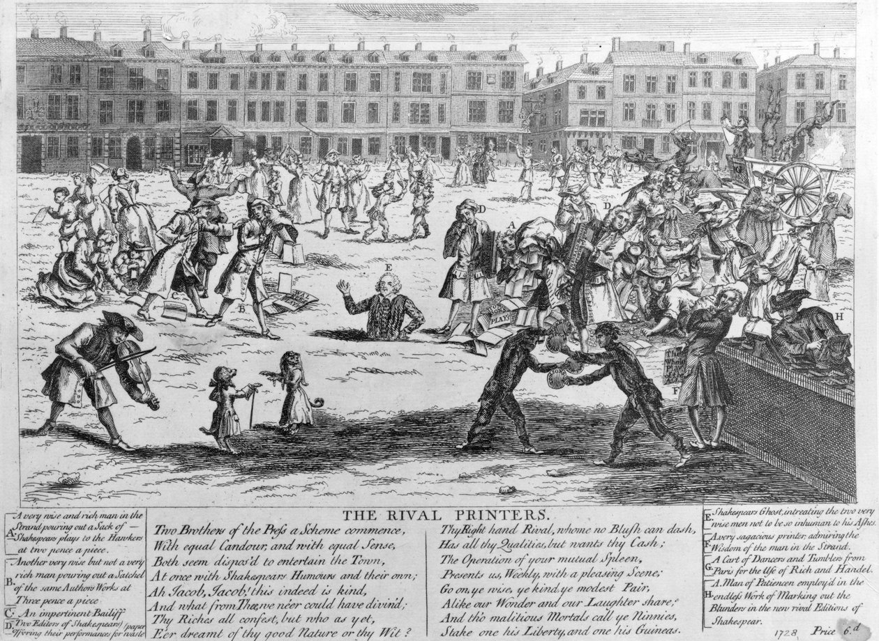 De Rivaliserende Drukkers, 1734 door English School
