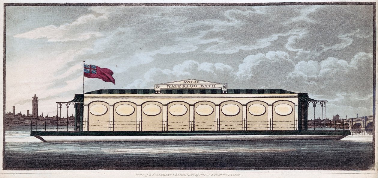 Het Koninklijke Waterloo Bad, uitgegeven 1819 door English School