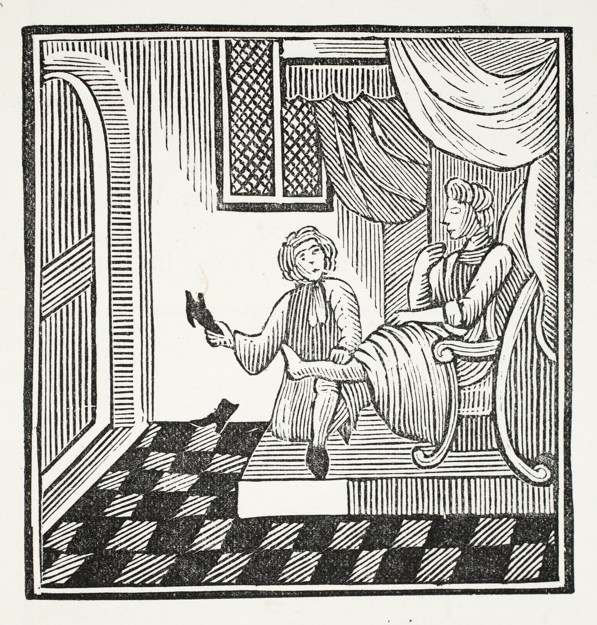 De Glorie van de Schoenmaker, illustratie uit Chap-books van de Achttiende Eeuw door John Ashton, uitgegeven 1882 door English School