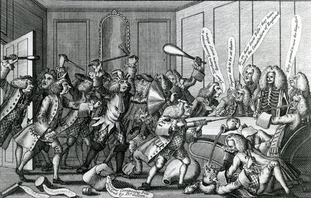 Het Beleg van Warwick-Kasteel, of De Slag tussen de Fellows en Licentiaten door English School