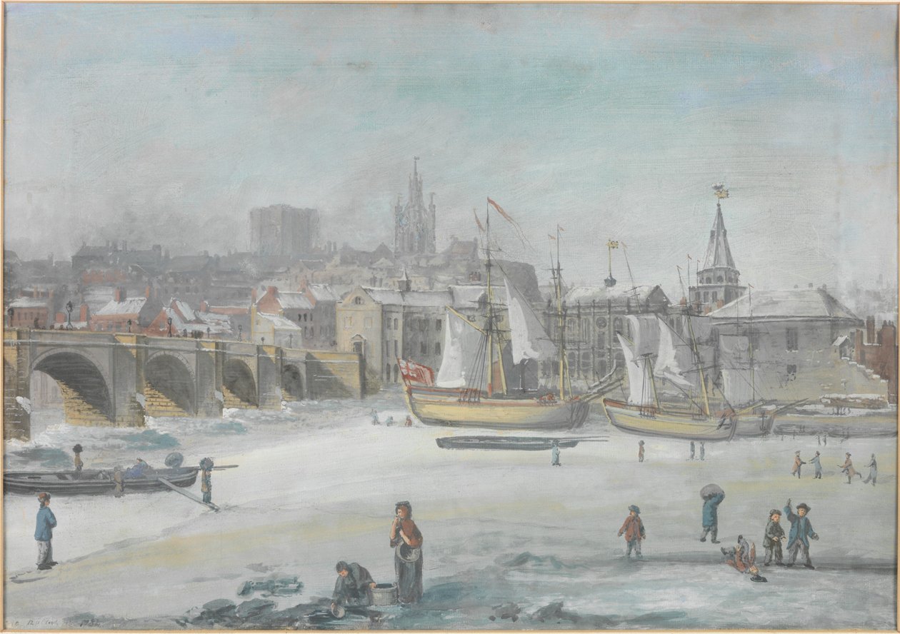 De Tyne Brug - De Grote Vorst, 1784 door English School