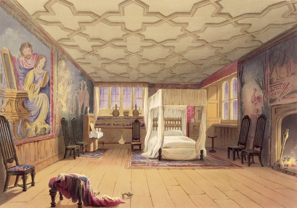 De Witte Kamer, Cotehele House, ca.1830-40 door English School