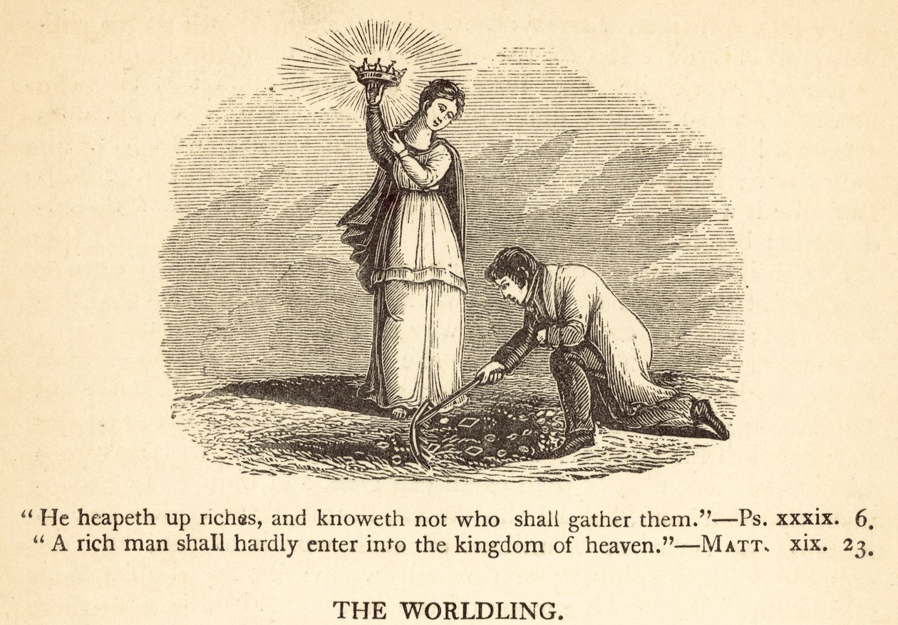 De wereldling (gravure) door English School