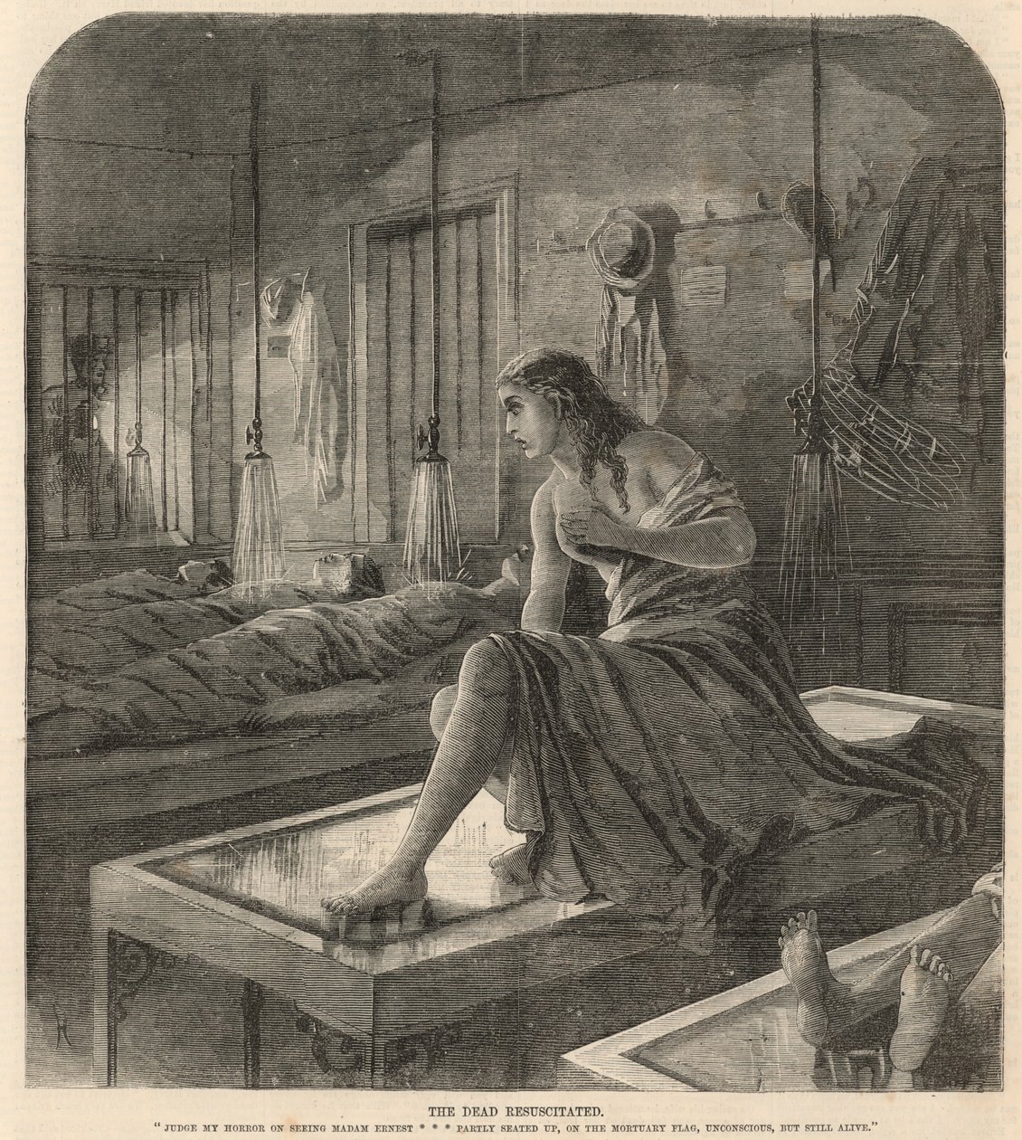De doden gereanimeerd (gravure) door English School