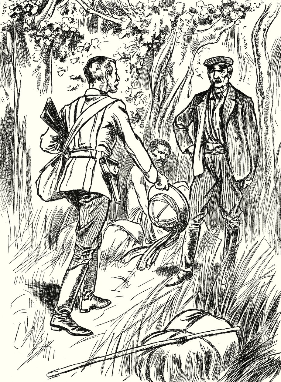 De ontmoeting tussen Stanley en Livingstone (litho) door English School