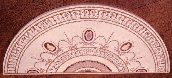 Bovenkant van zijtafel door Robert Adam en Thomas Chippendale, ontwerp ingelegd in scagliola, ca. 1755 door English School