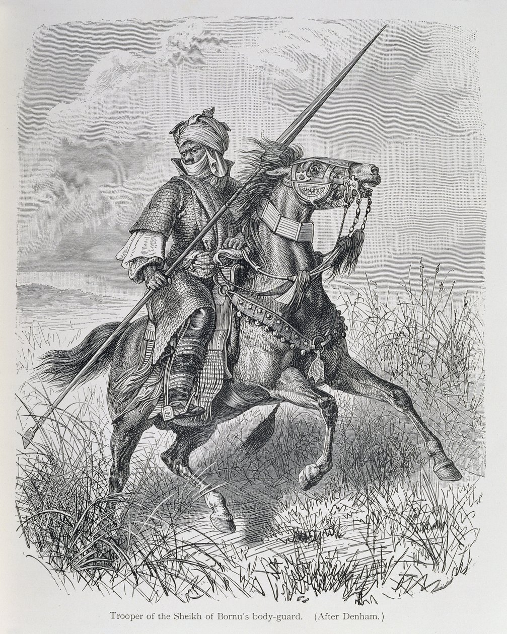 Ruiter van de lijfwacht van de Sheikh van Bornu, uit 