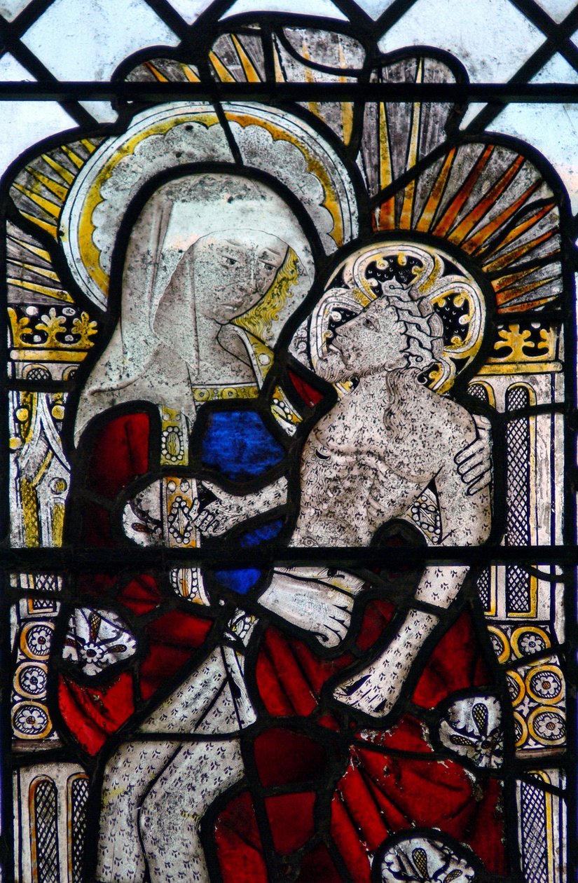 Raam w4 met de Pieta door English School