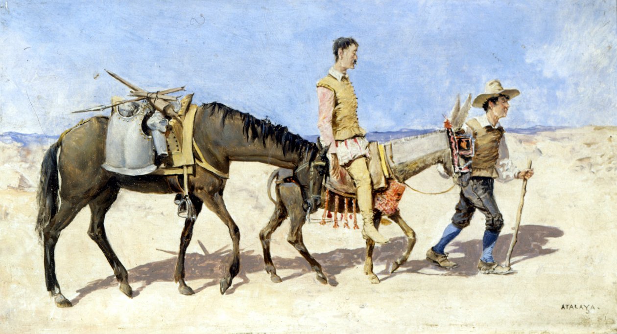 Don Quichot en Sancho Panza door Enrique Atalaya