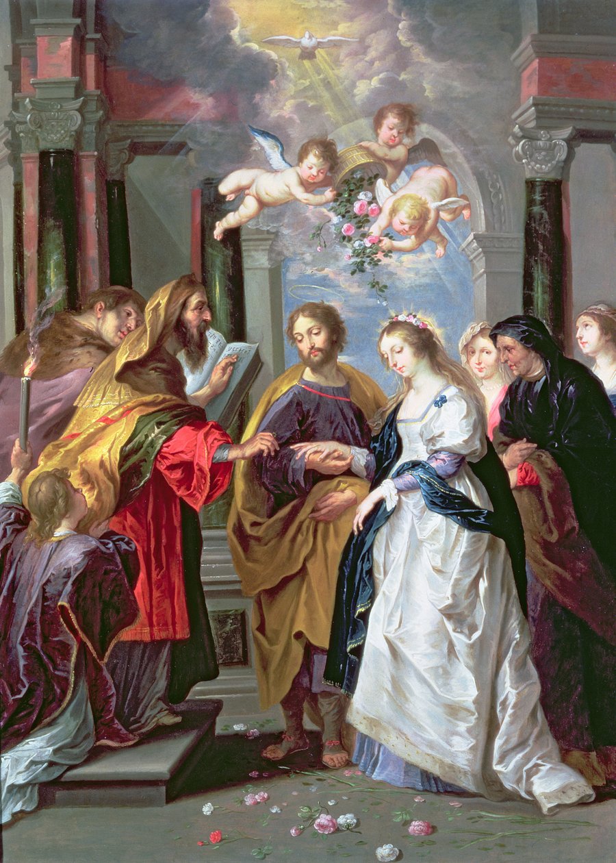 Het Huwelijk van de Maagd door Erasmus Quellinus II