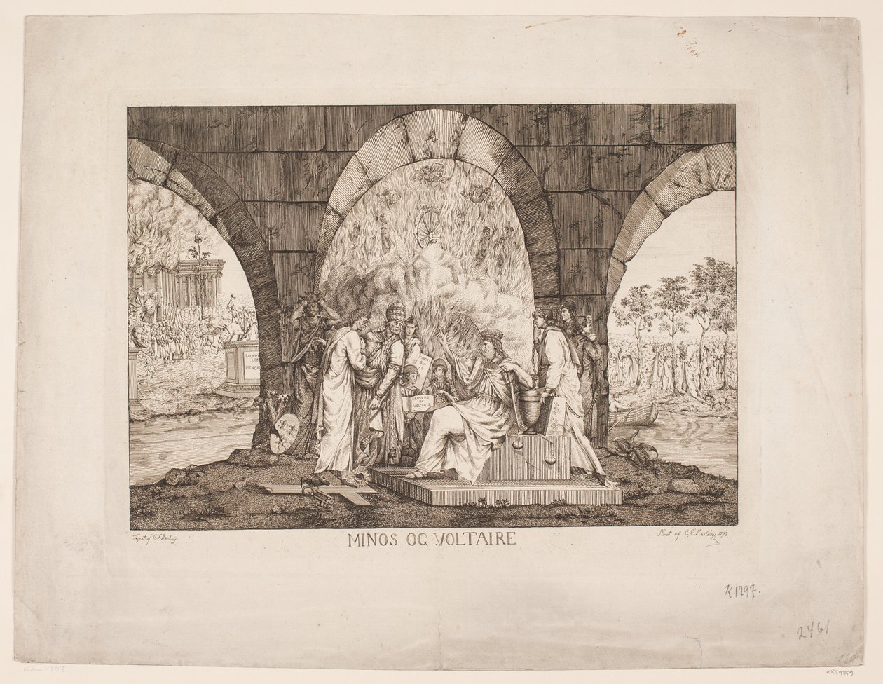 Minos en Voltaire door Erasmus Cristoffer Karlebye