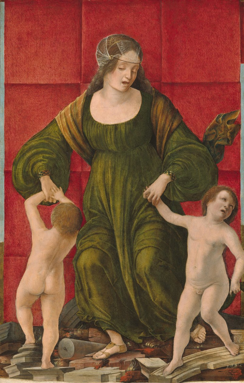 De vrouw van Hasdrubal en haar kinderen, ca. 1490-1493 door Ercole de