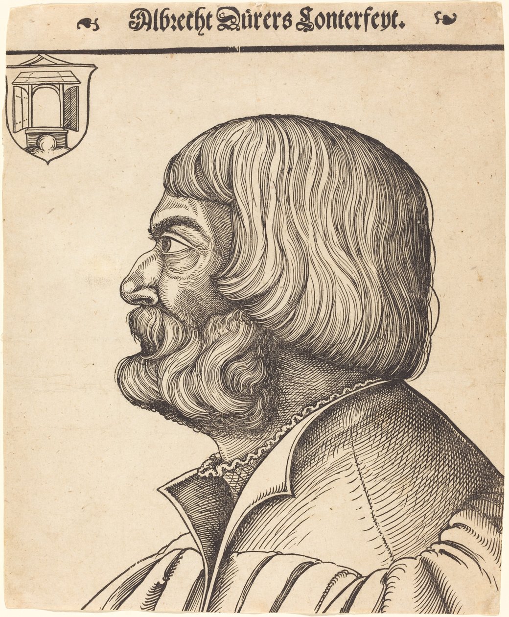 Albrecht Dürer op zesenvijftigjarige leeftijd door Erhard Schon