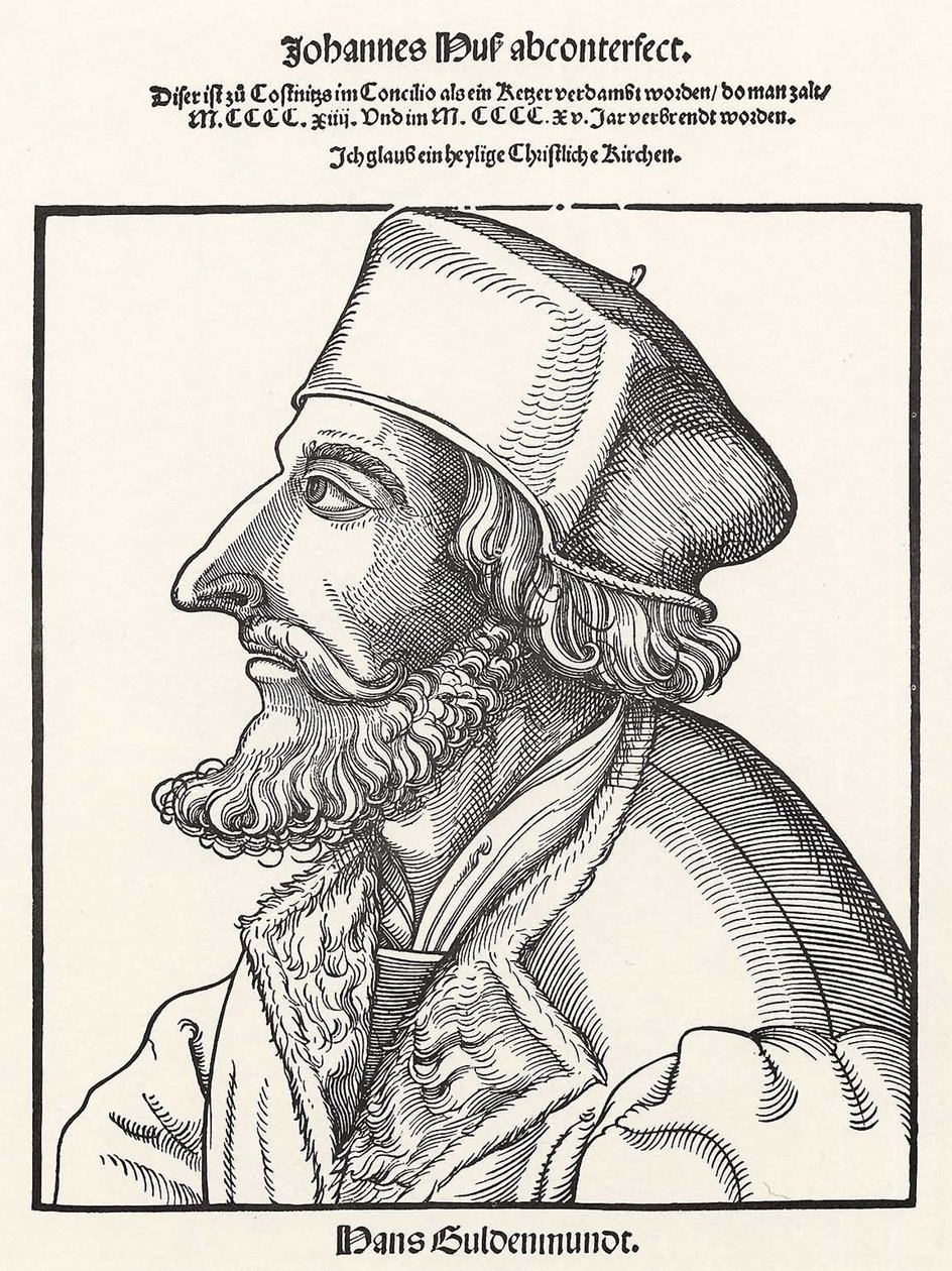 Jan Hus door Erhard Schon